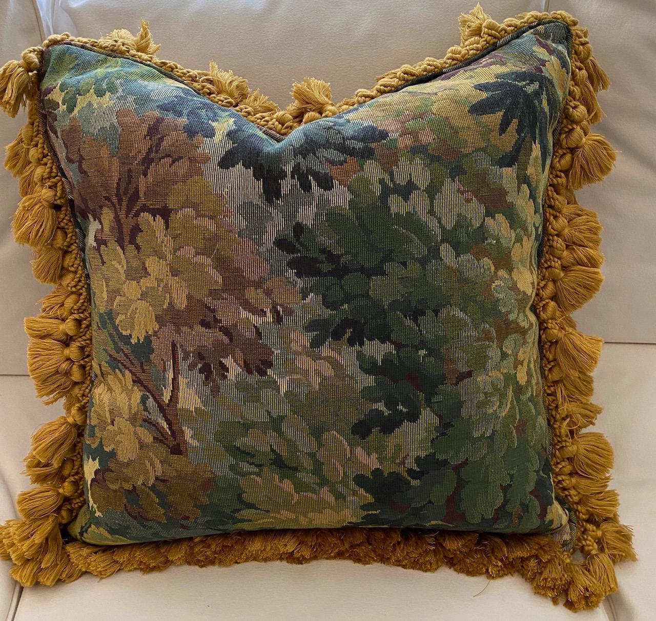 tapestry pillows with fringe