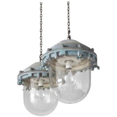 Large Pair of Victor Pendant Lights