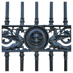 Large Pair Of Victorian Cast Iron Drive Way Gates By Yates Haywood & Co England