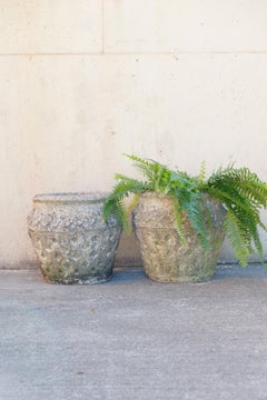 Large pair of vintage Cotswold planters with lovely patina