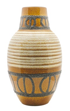 Grande coppia di vasi da terra vintage, Fat Lava Decor, di Scheurich, Germania