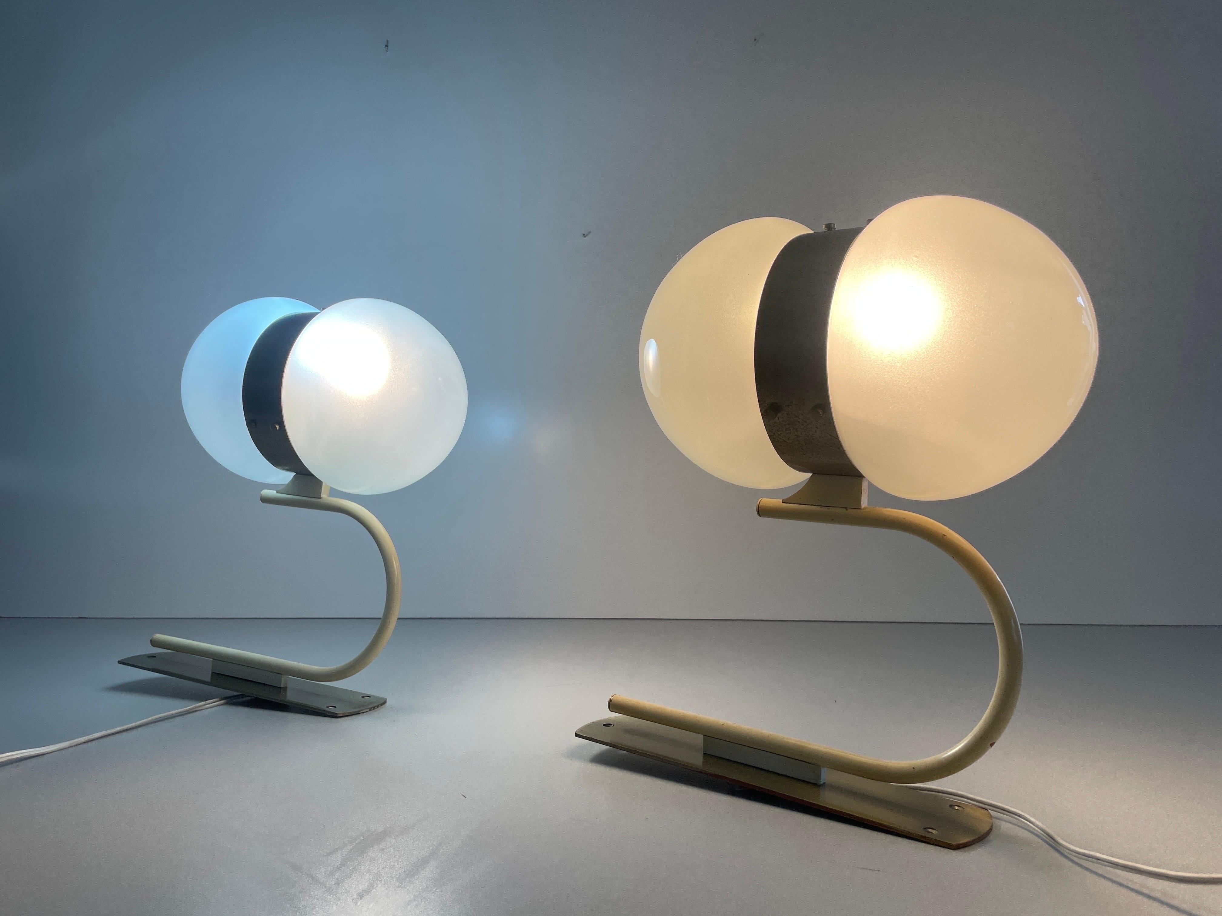 Large Pair of Wall Lamps by Sergio Mazza for Artemide, 1960s, Italy For Sale 5