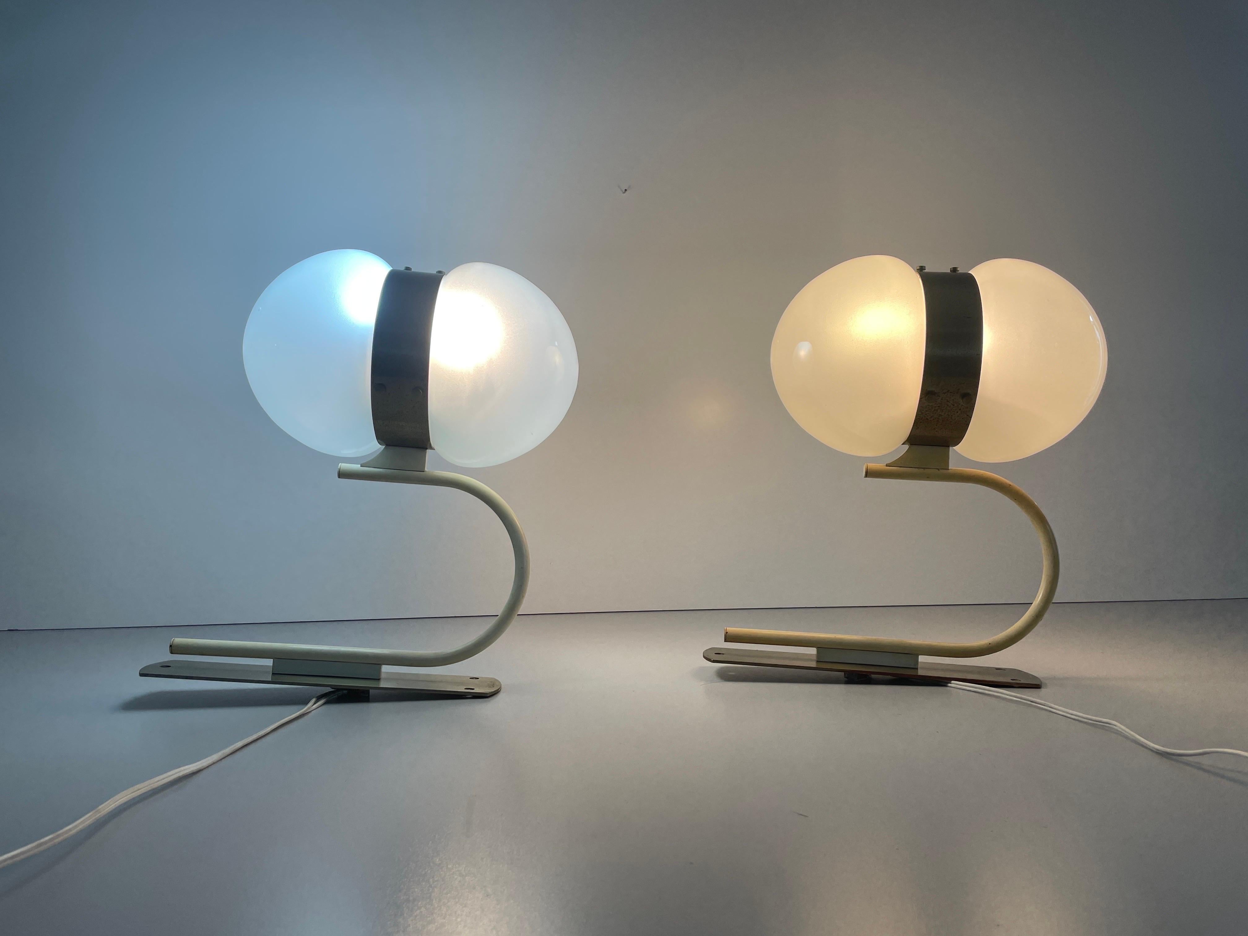 Large Pair of Wall Lamps by Sergio Mazza for Artemide, 1960s, Italy For Sale 6