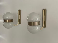 Großes Paar Wandleuchten von Sergio Mazza für Artemide, 1960er Jahre, Italien