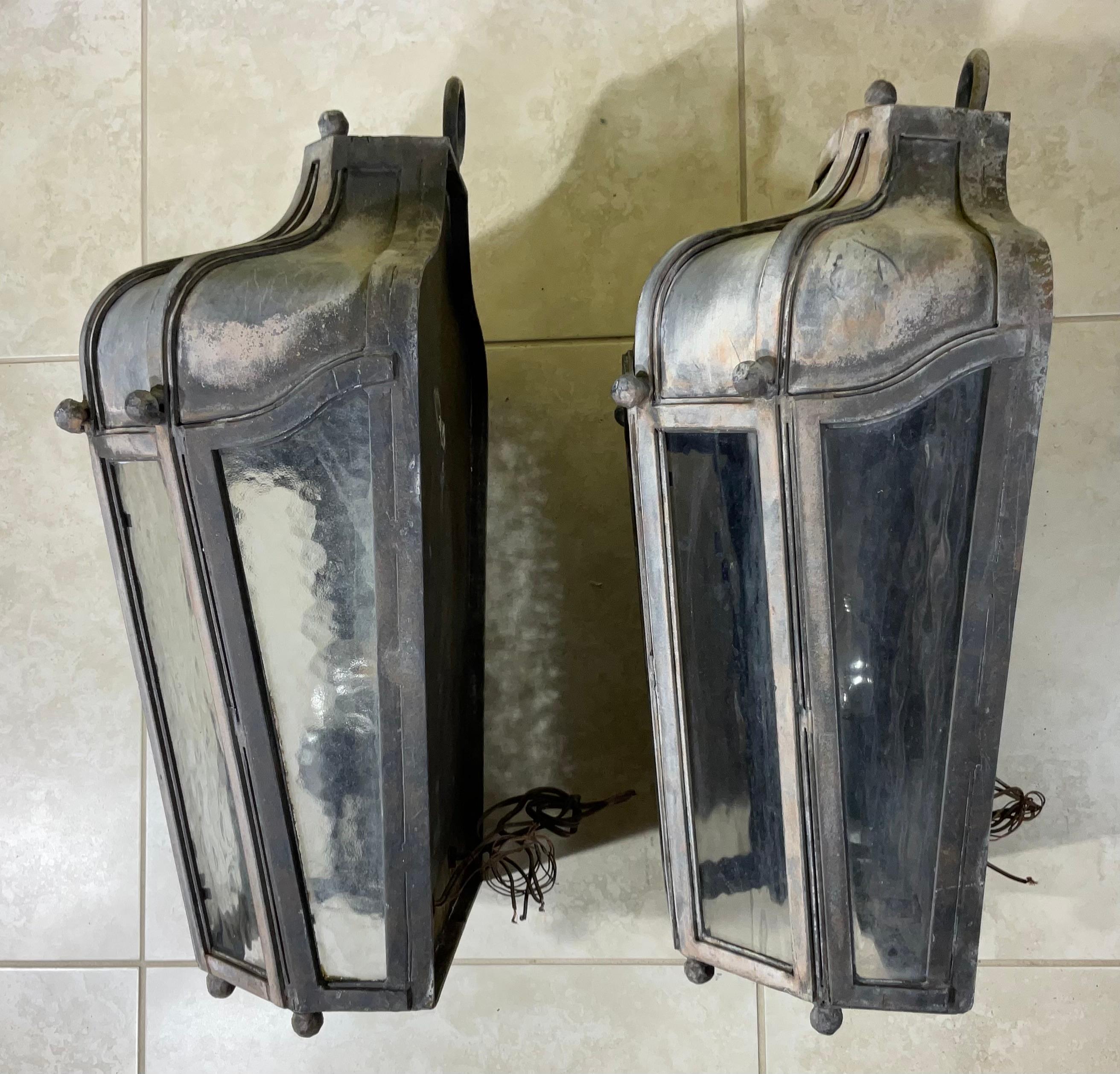 Large Pair Of Wall Sconces / Wall Lantern  3