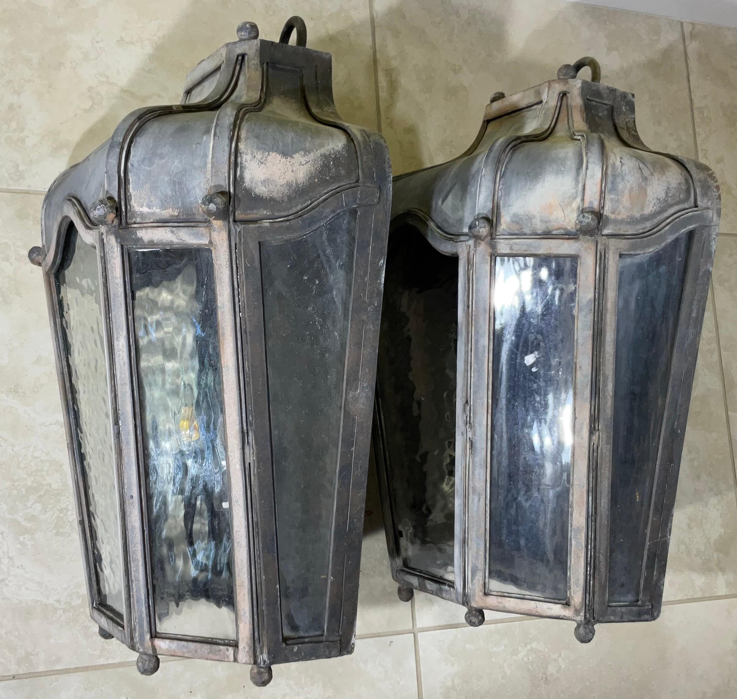 Large Pair Of Wall Sconces / Wall Lantern  4