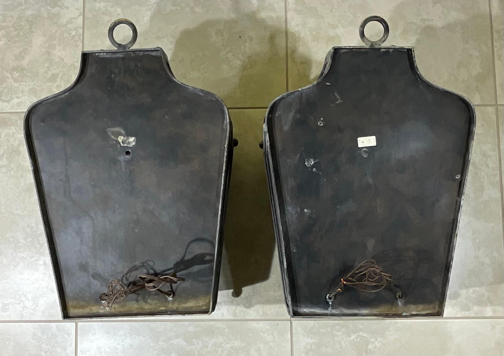 Large Pair Of Wall Sconces / Wall Lantern  5