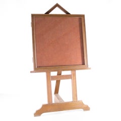 Large pair of wooden vitrines