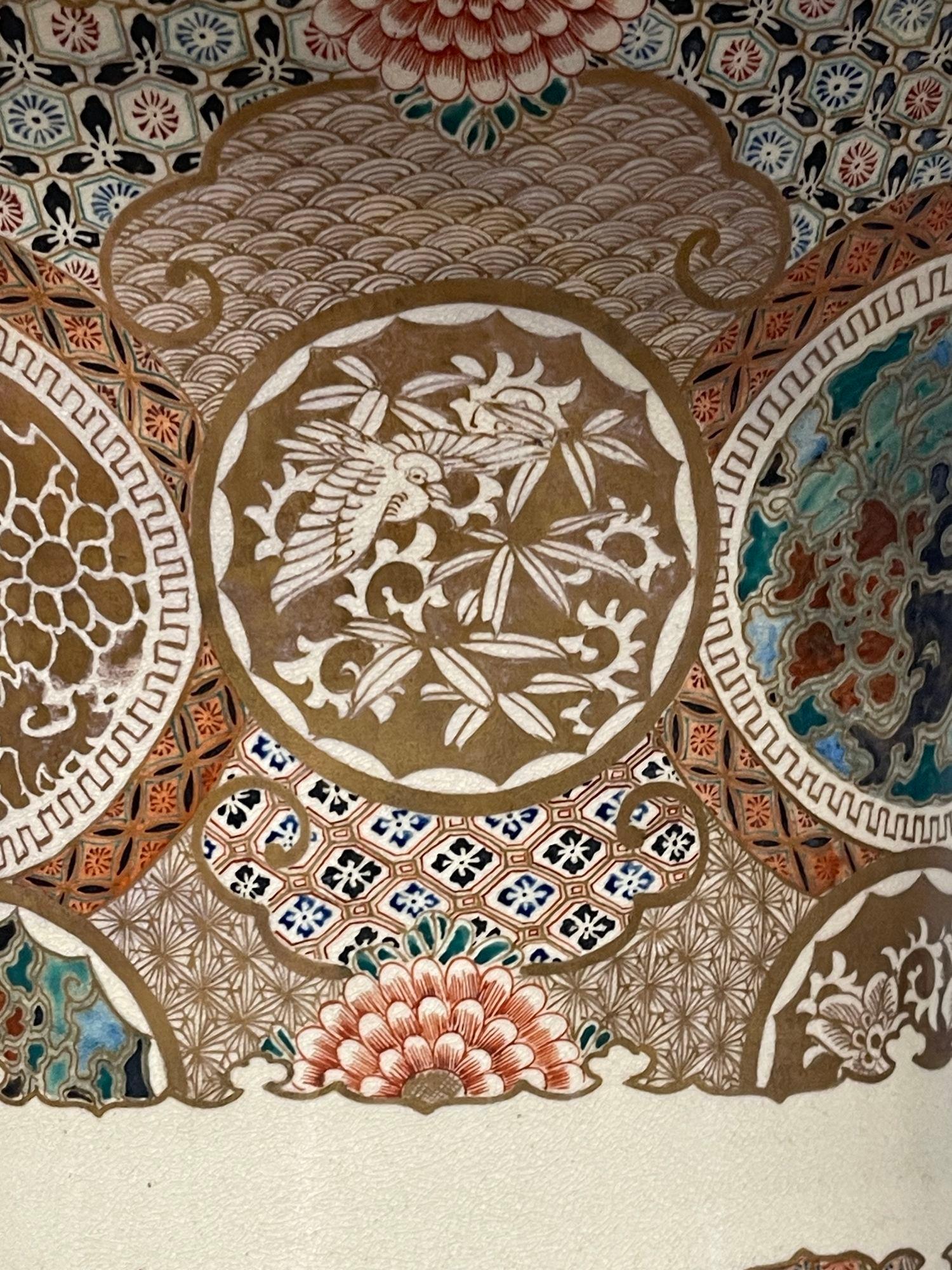Grande coppia di vasi Satsuma su supporti in legno duro, circa 1880. 186 cm in vendita 9