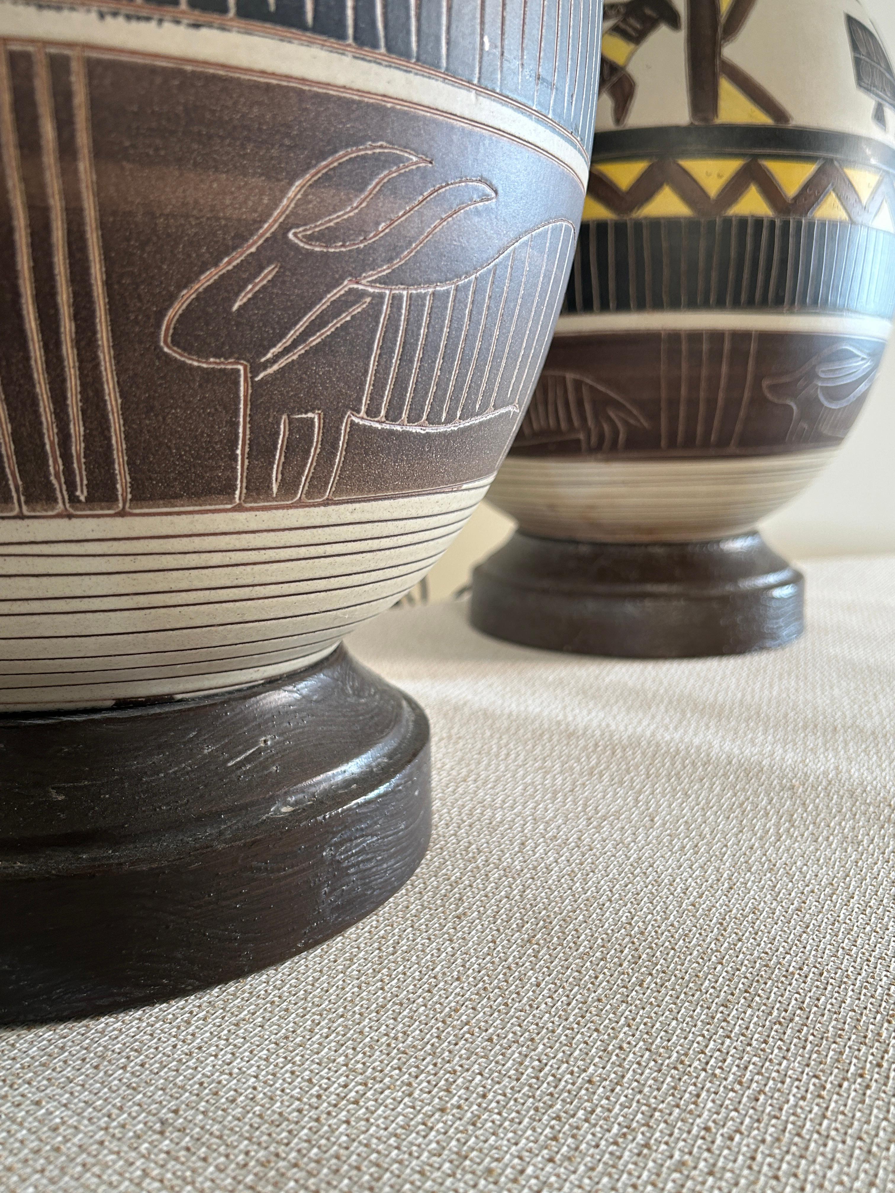 20th Century Large pair South West Table Lamps For Sale