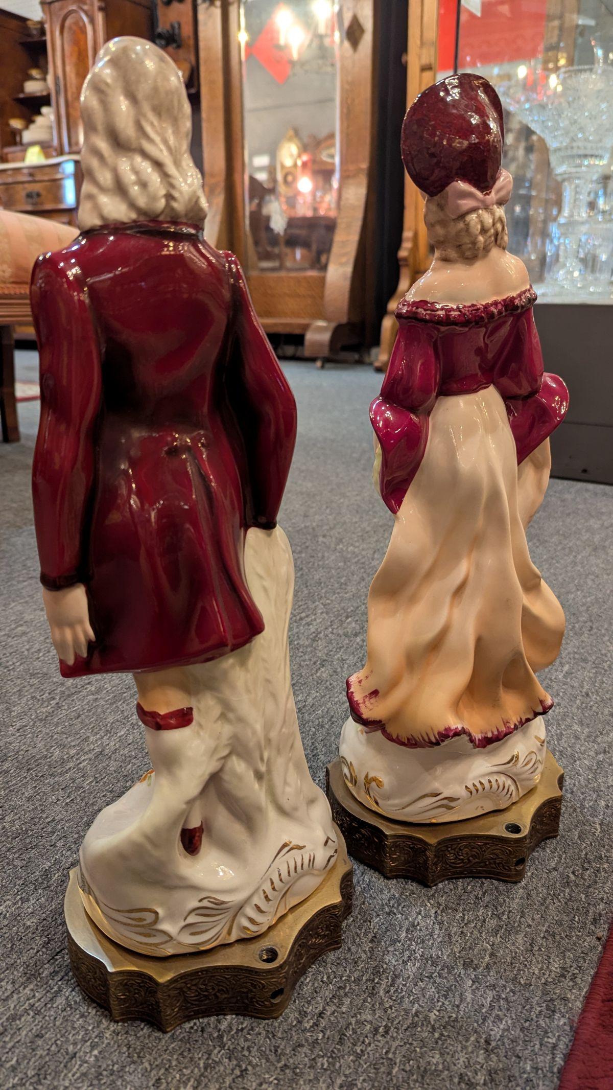Metallo Coppia di statue grandi di Florence in vendita