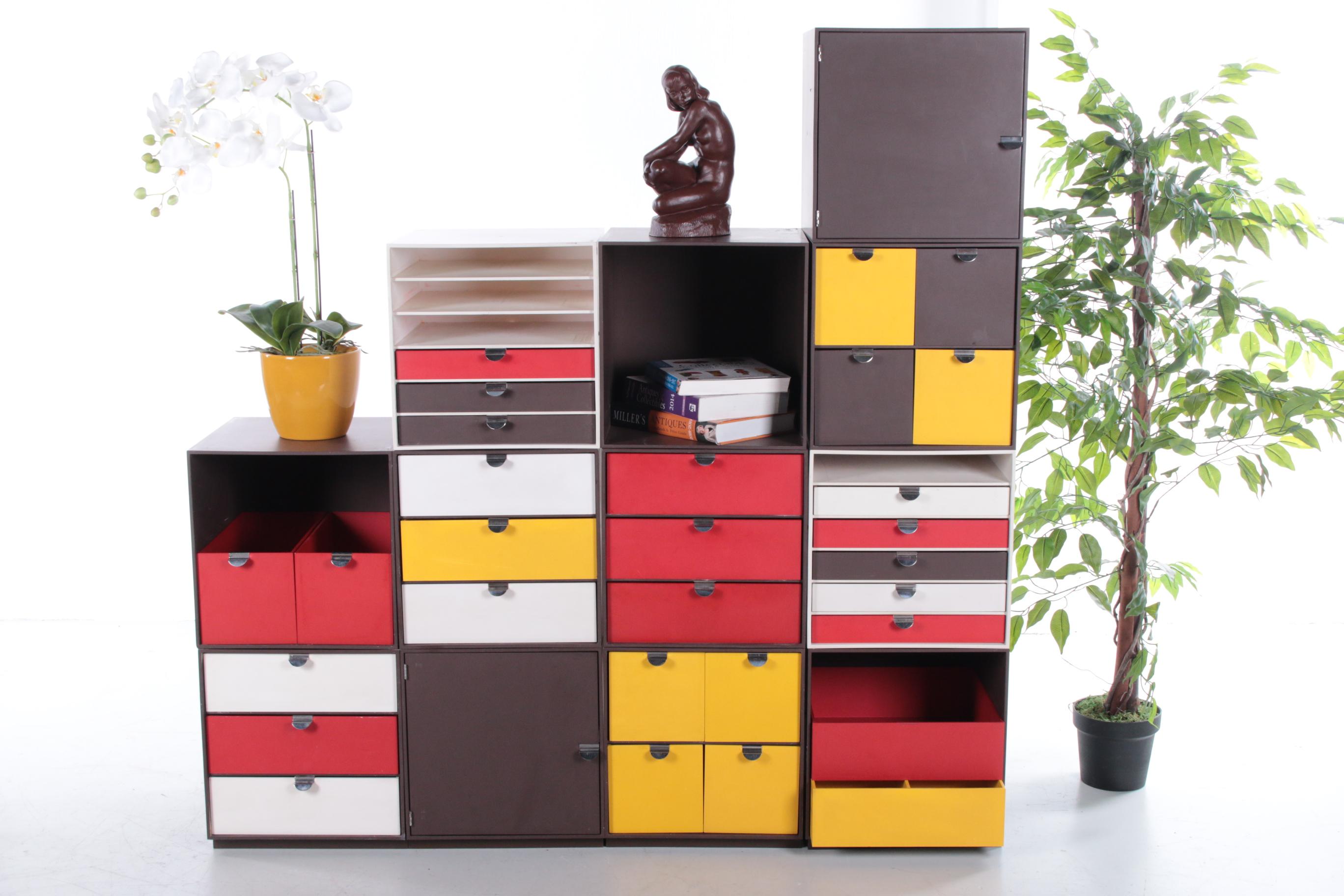 Large Palaset wall unit by Ristomatti Ratia for Marimekko, 1970s For Sale 6