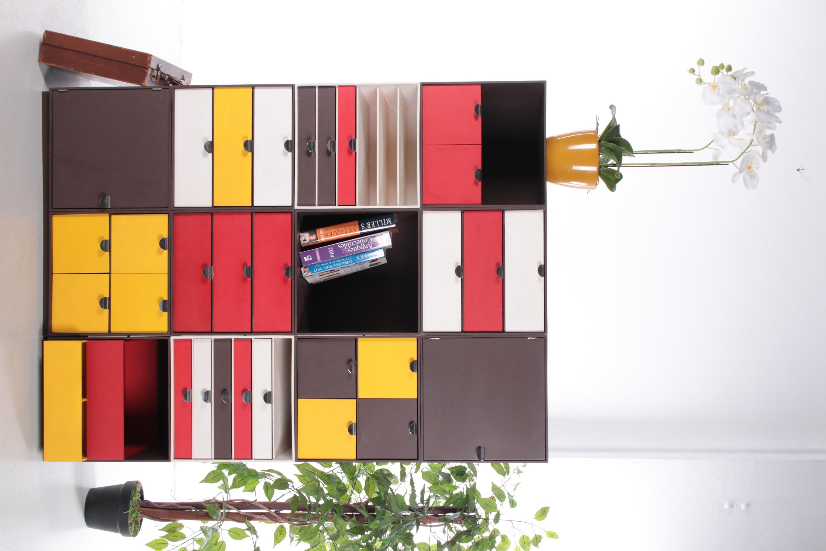 Large Palaset wall unit by Ristomatti Ratia for Marimekko, 1970s For Sale 7