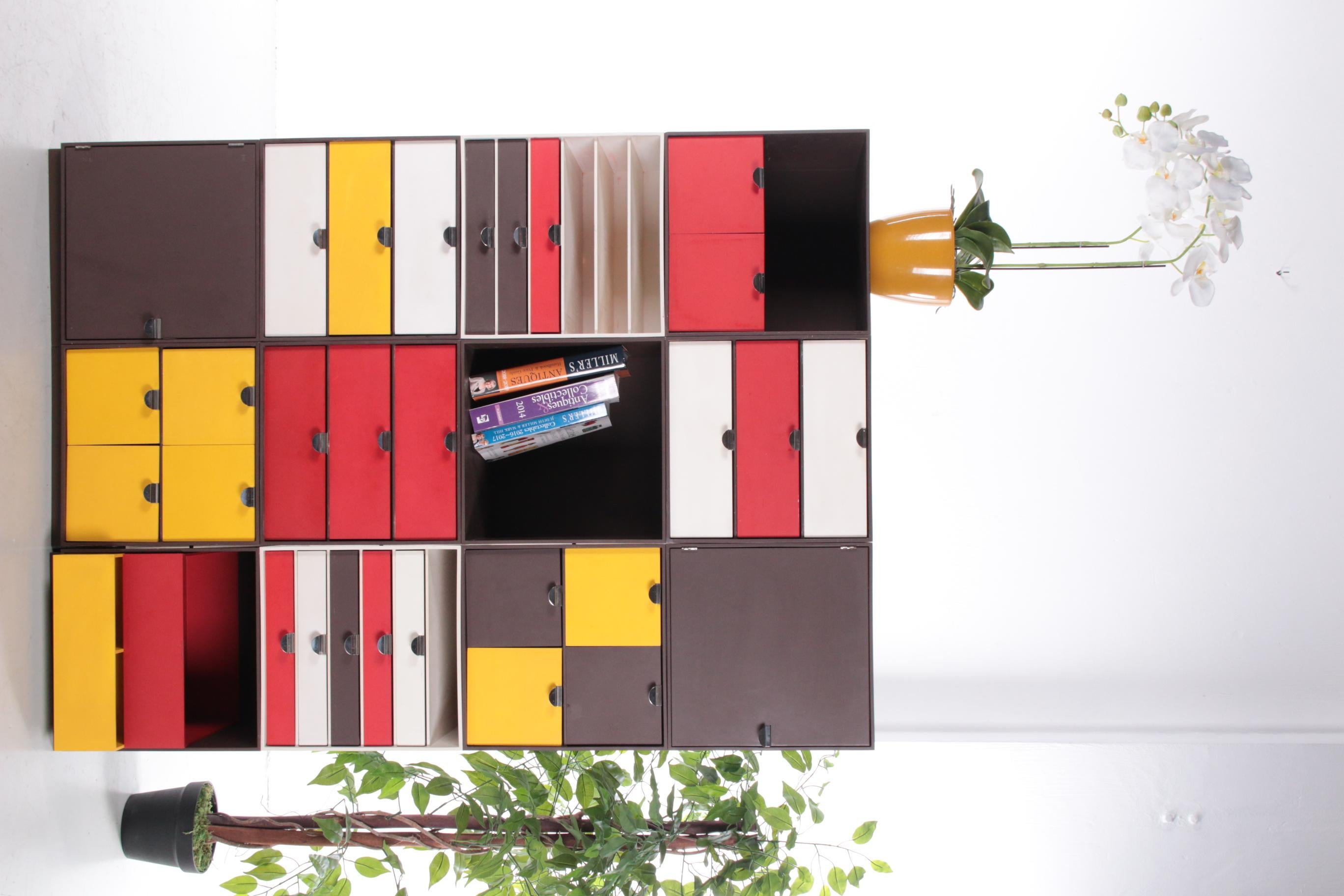 Large Palaset wall unit by Ristomatti Ratia for Marimekko, 1970s For Sale 8
