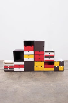 Gran mueble alto Palaset de Ristomatti Ratia para Marimekko, años 70