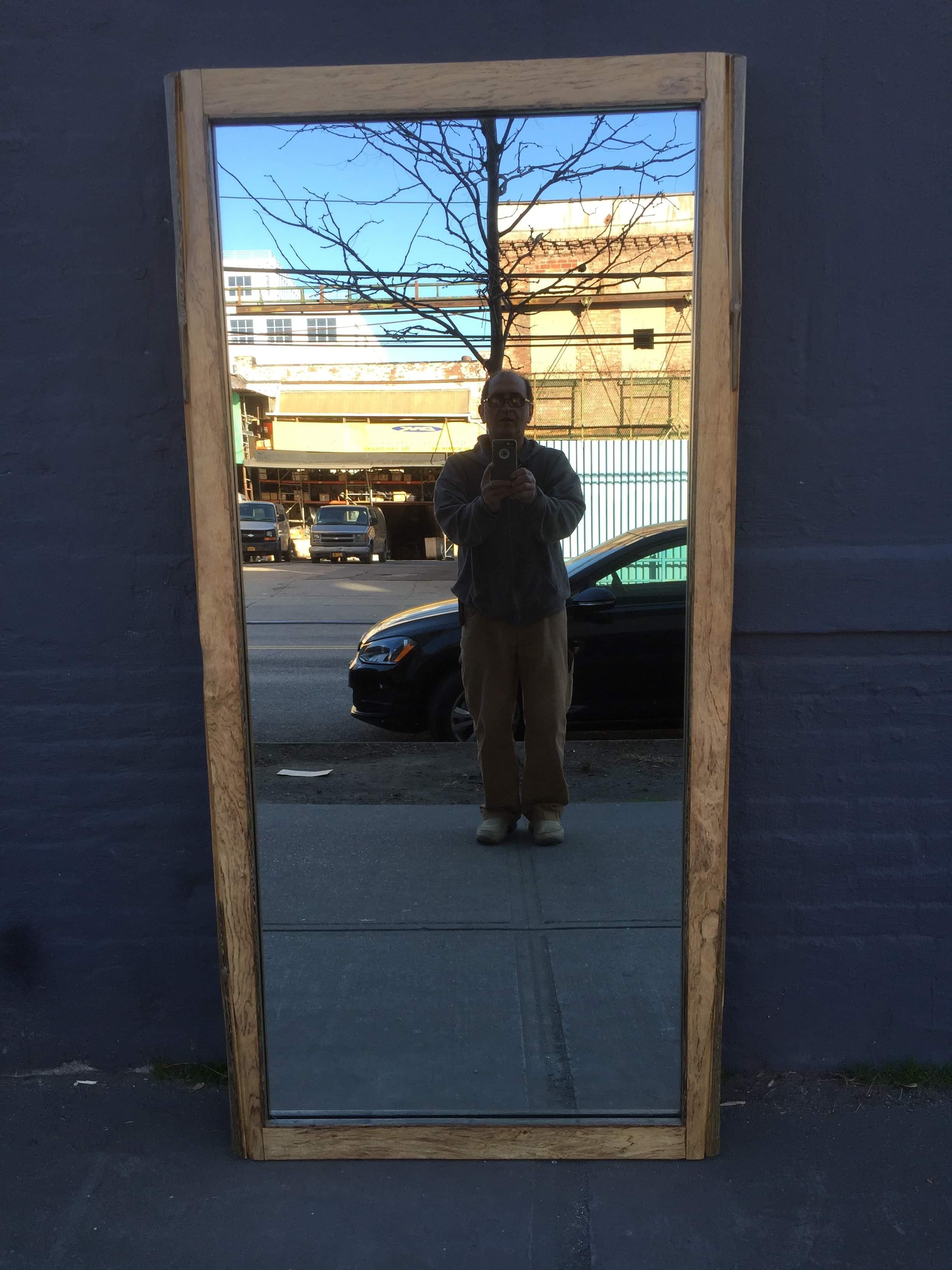 Late 20th Century Large Palisander Studio Mirror For Sale