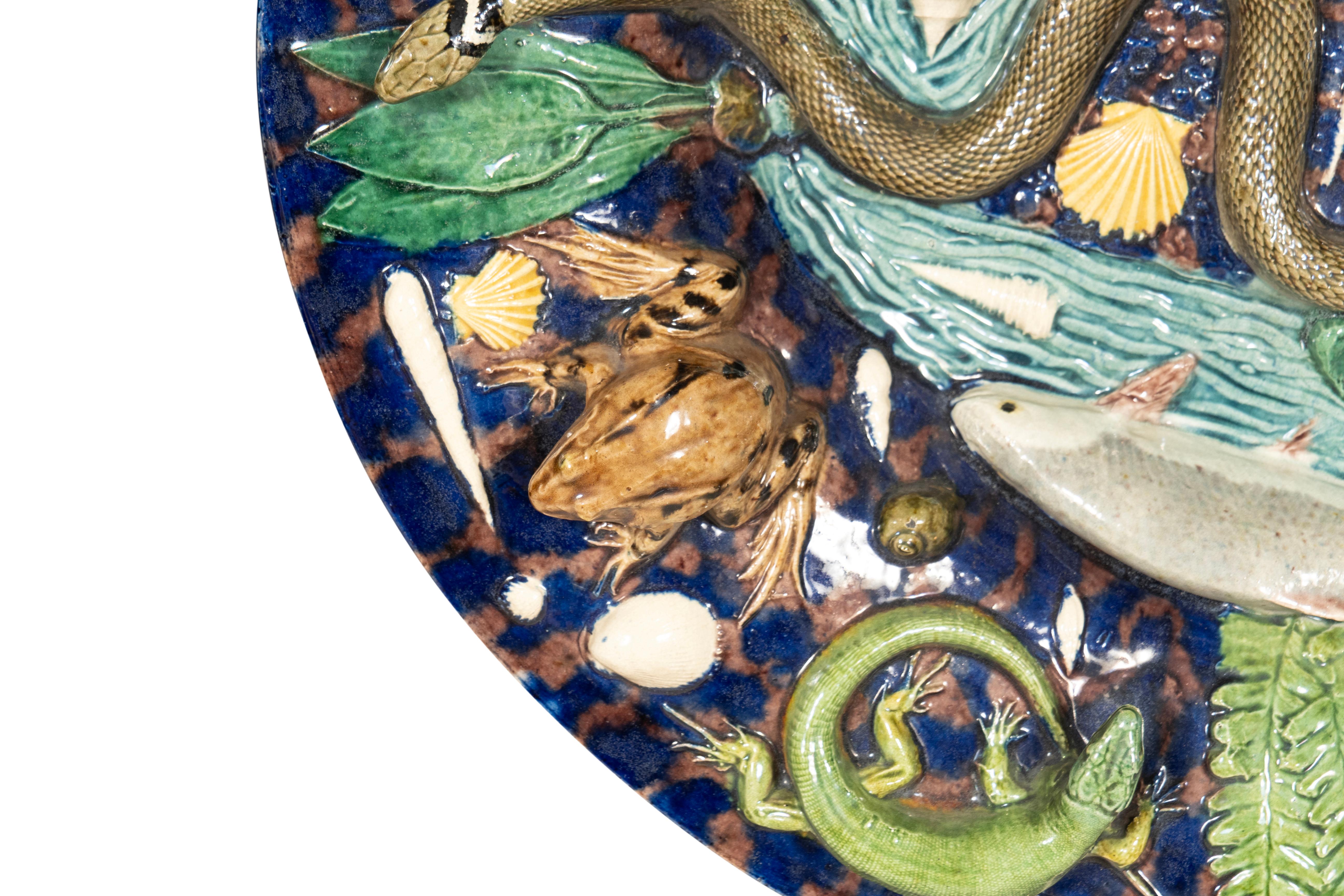 Large Palissy Platter For Sale 2