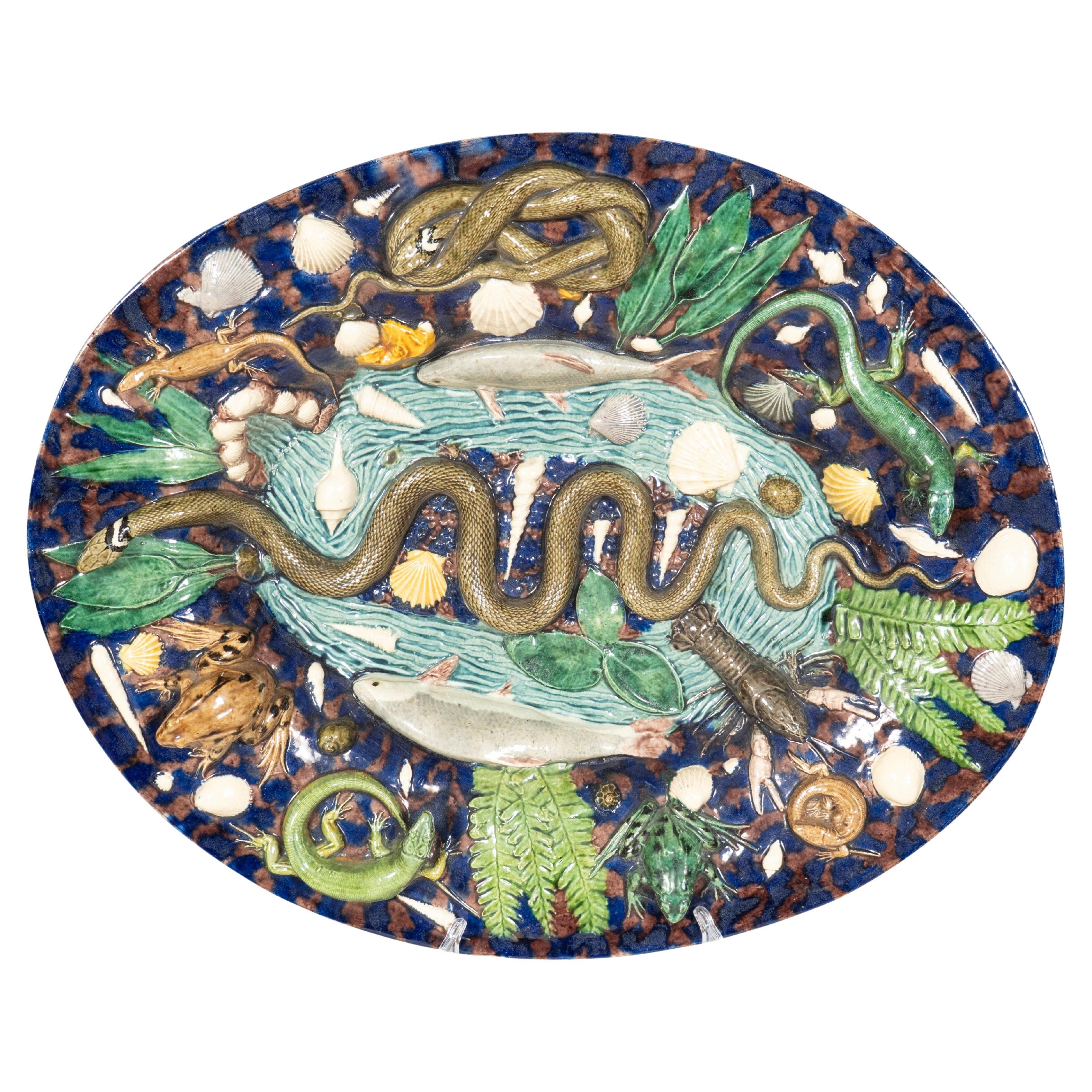 Große Palissy-Platte