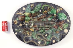 Large Palissy Ware Platter, 19th Century