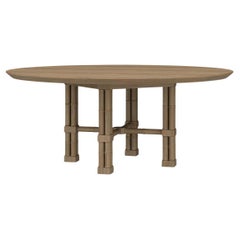 Large Palm Beach Regency Round Dining Table