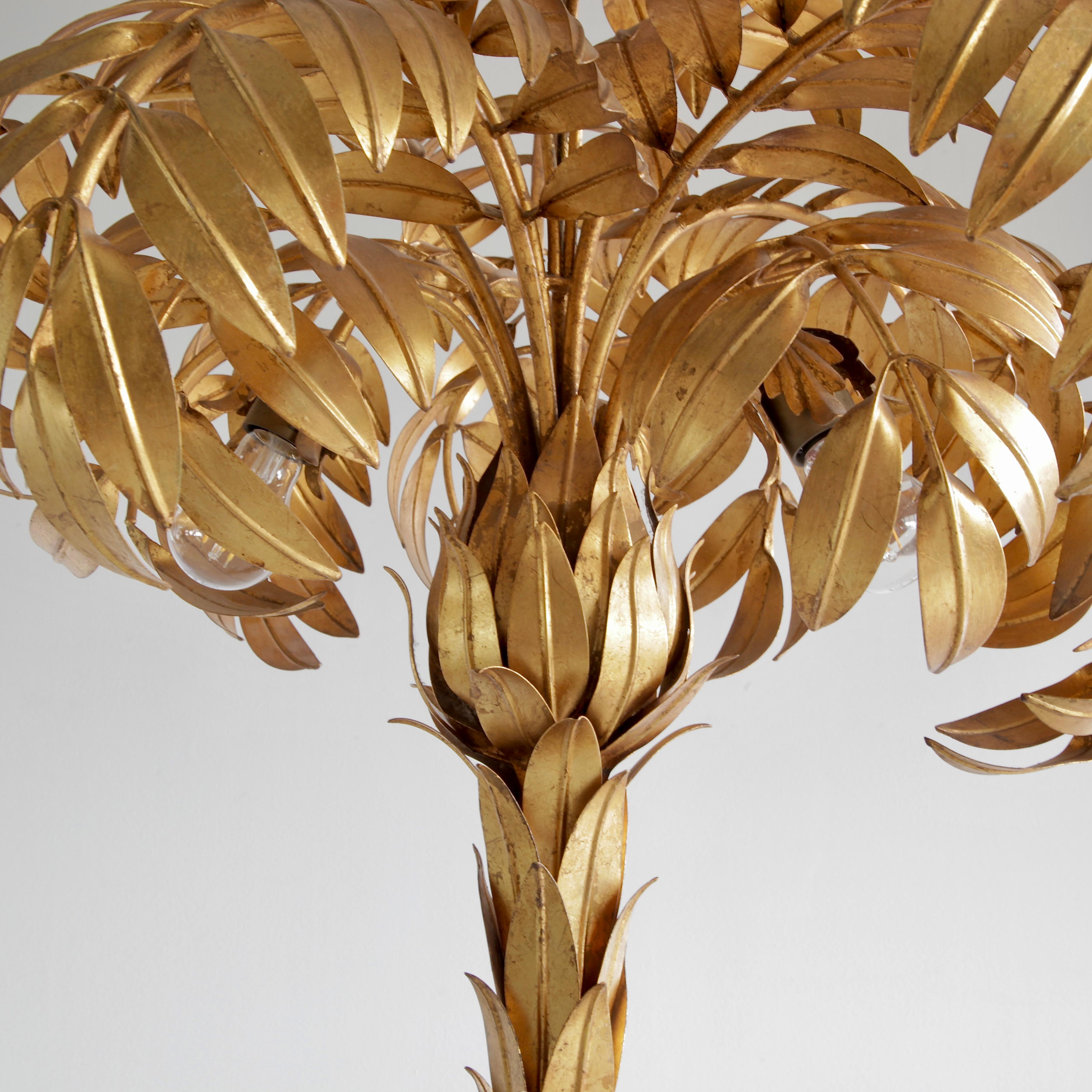 Mid-Century Modern Large Palm-Tree Floor Lamp by Hans Kögel, 1970s