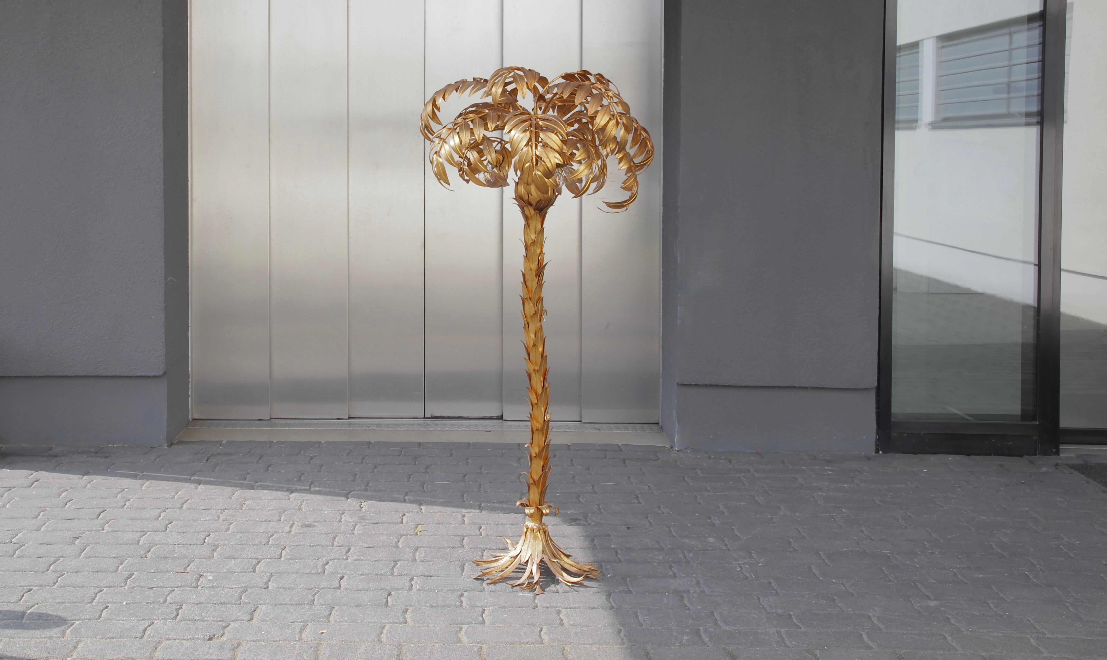 Late 20th Century Large Palm-Tree Floor Lamp by Hans Kögel, 1970s