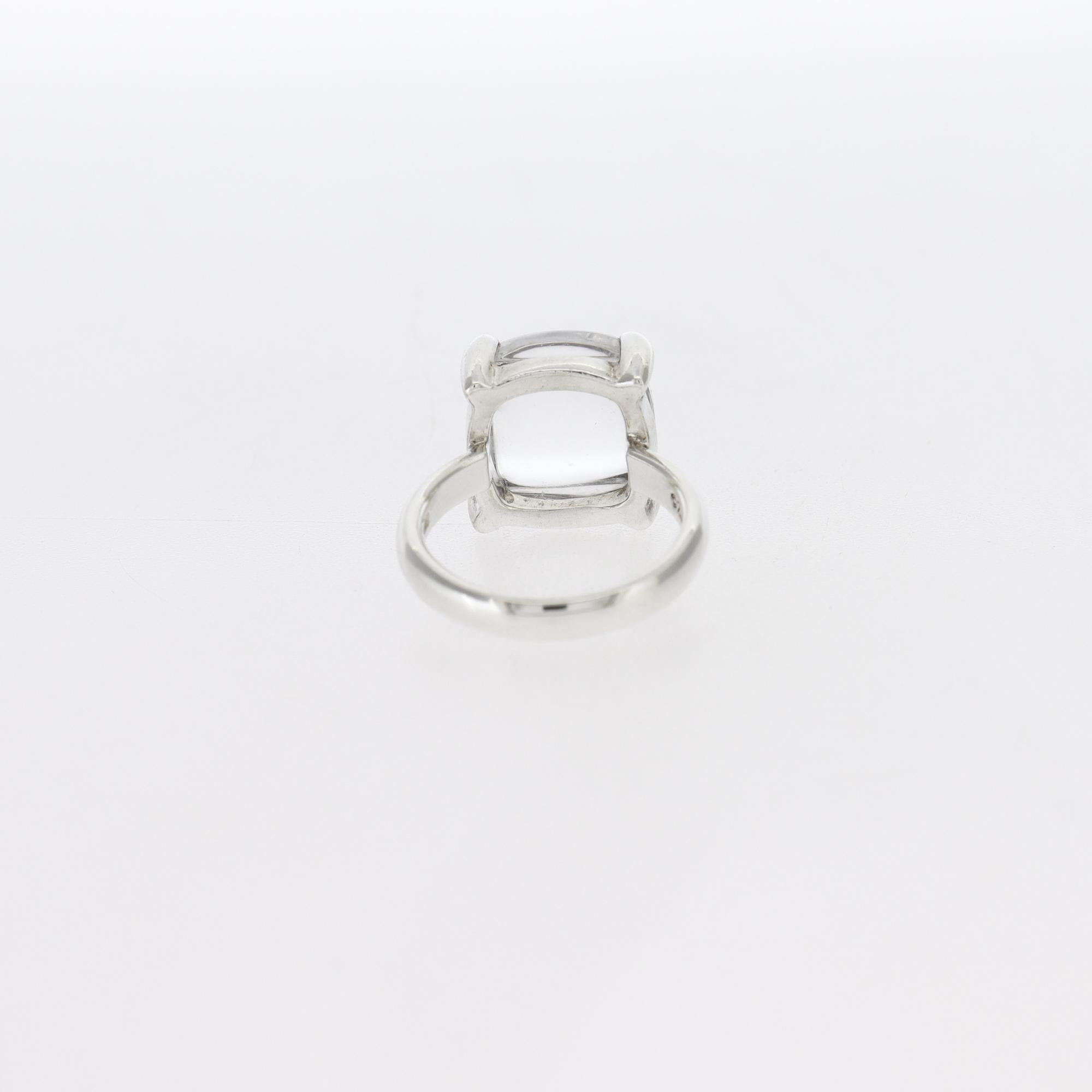 Grande anello Paloma Picasso Tiffany in argento sterling e cristallo di rocca in vendita 4