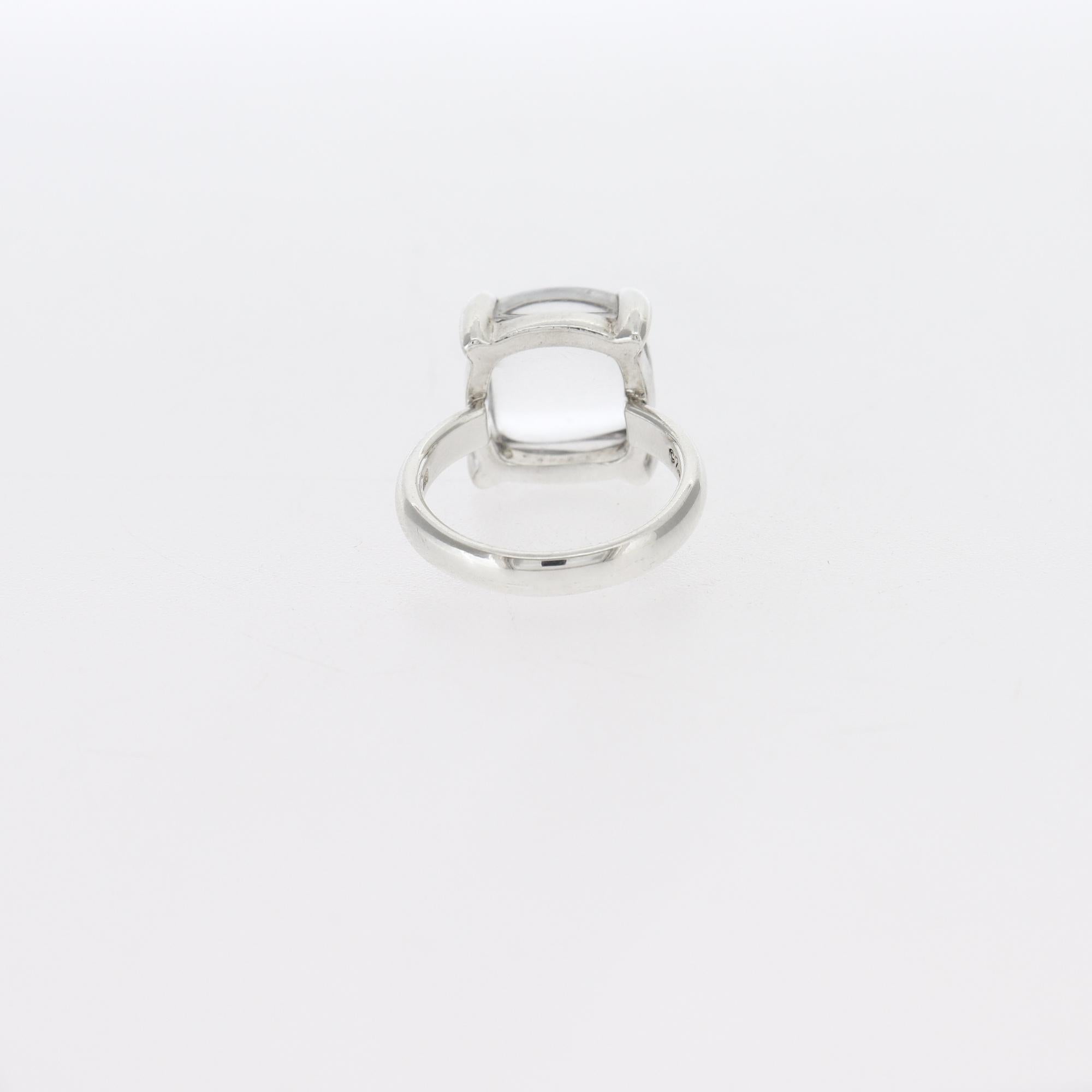 Grande anello Paloma Picasso Tiffany in argento sterling e cristallo di rocca in vendita 3