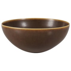 Large Palshus Unique Bowl by Per Linnemann-Schmidt of Stoneware, Midcentury