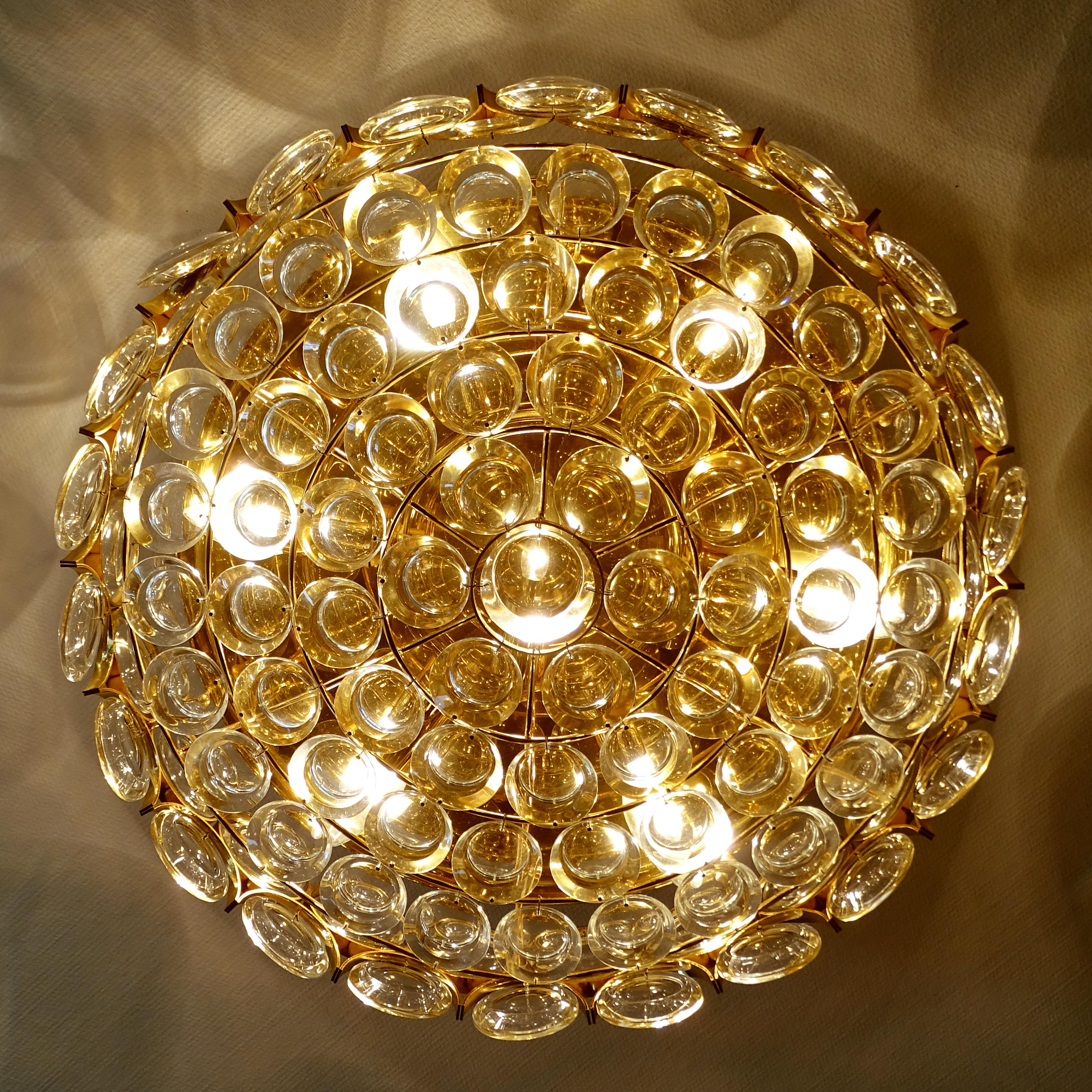  Large 1960s Creole Glass Palwa Pendant Light For Sale 3