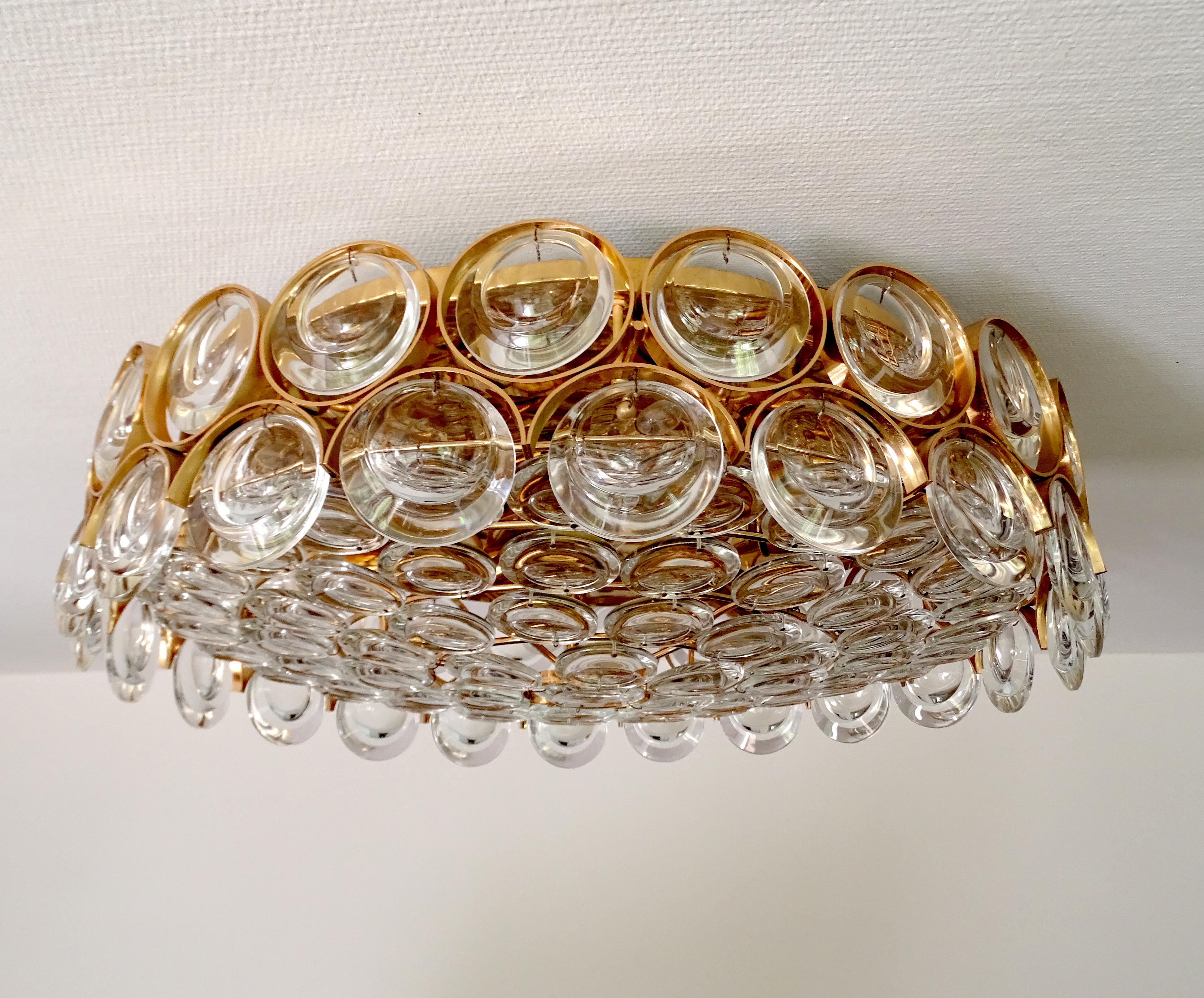  Large 1960s Creole Glass Palwa Pendant Light In Excellent Condition For Sale In Bremen, DE