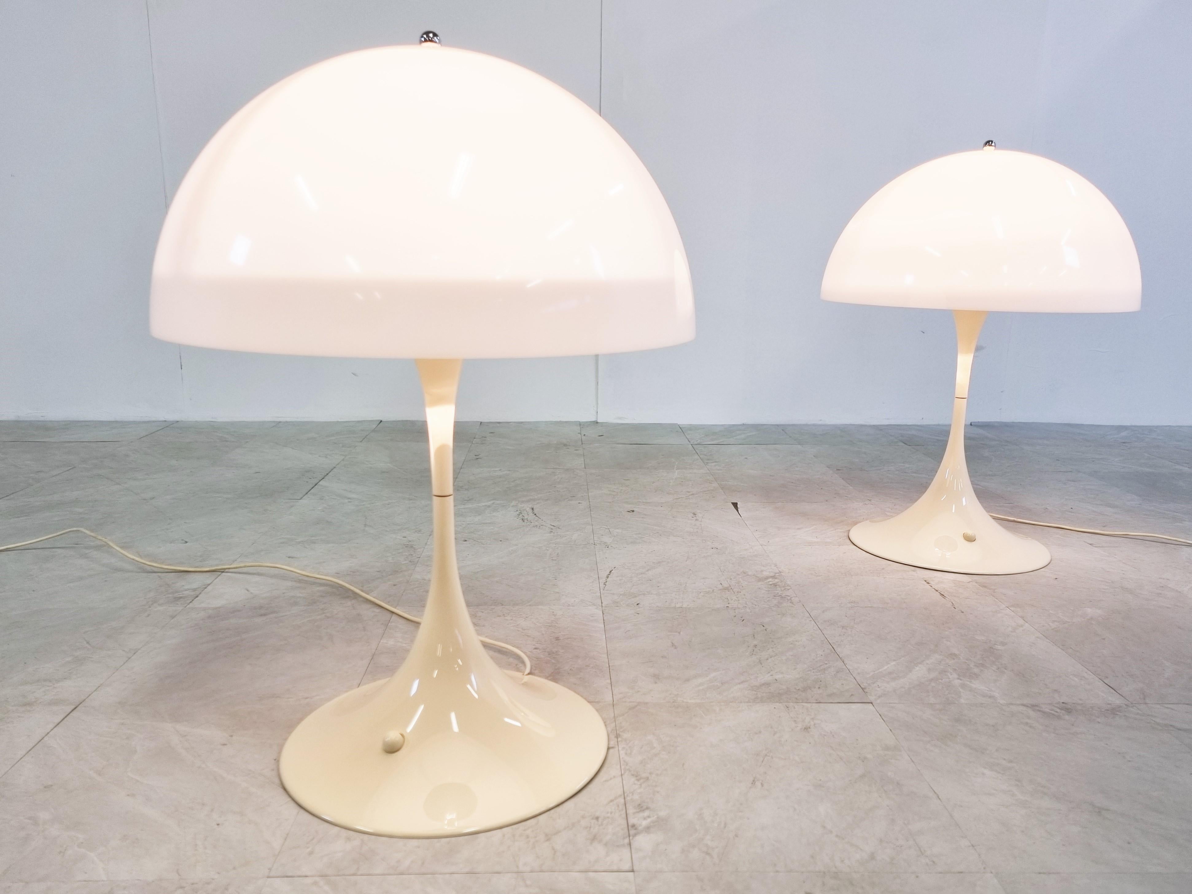 Late 20th Century Large Panthella Lamps by Verner Panton, 1970s, Set of 2