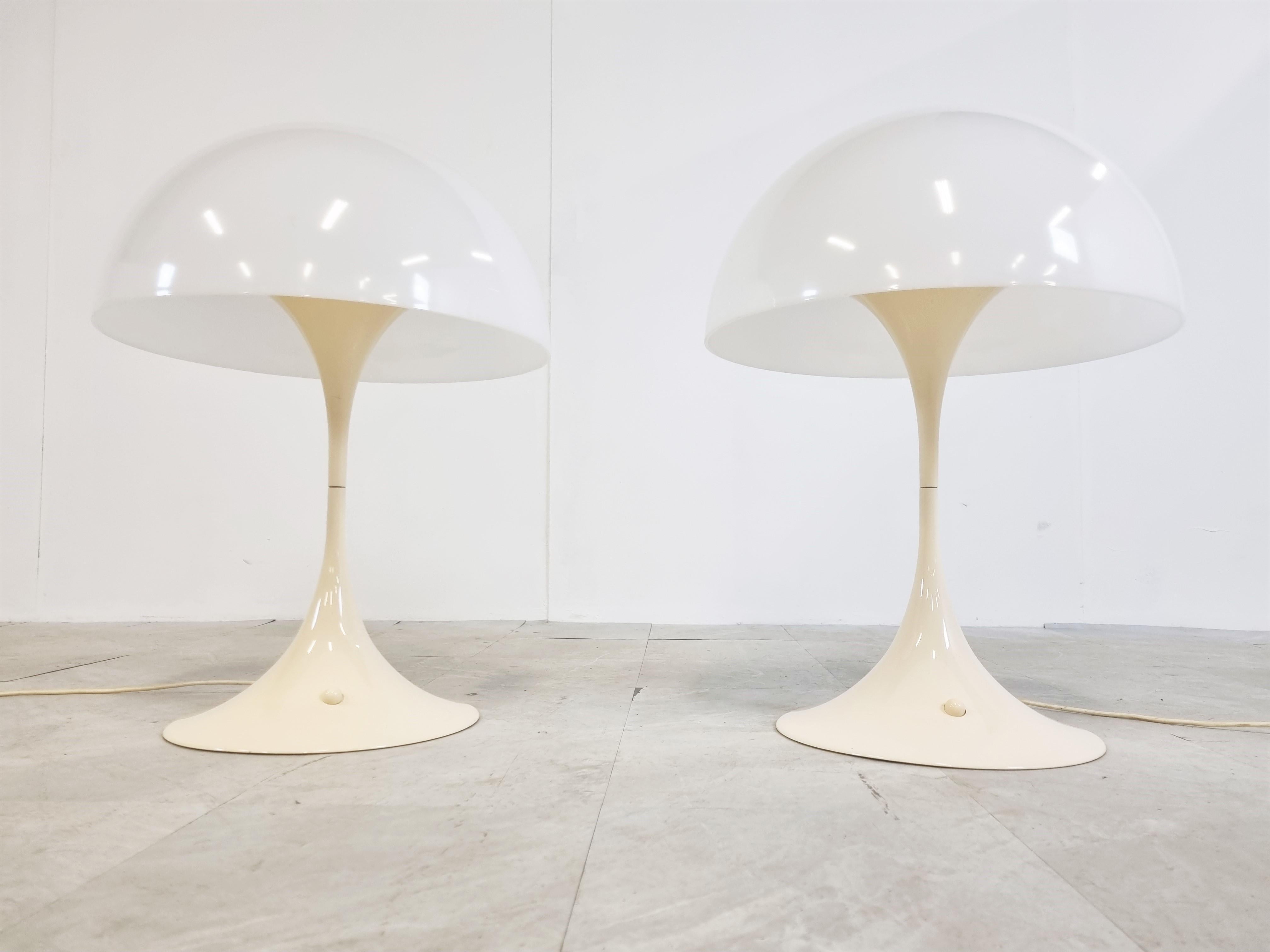 Large Panthella Lamps by Verner Panton, 1970s, Set of 2 1