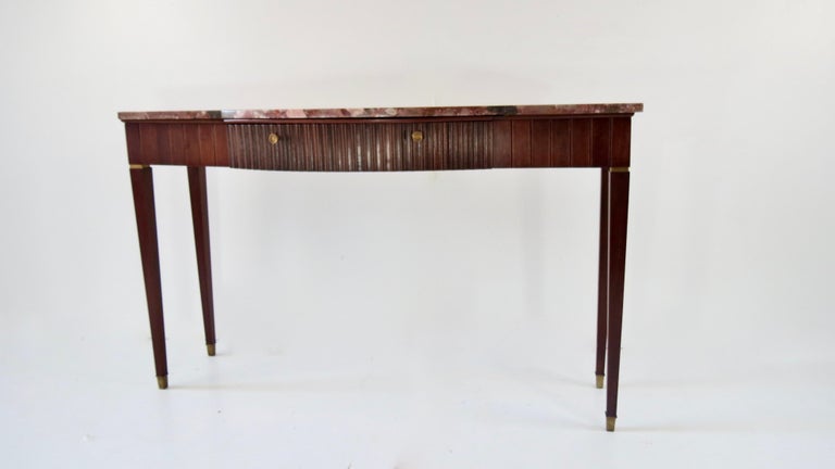 Rare elegant large console by Paolo Buffa, circa 1950
rosewood, red 