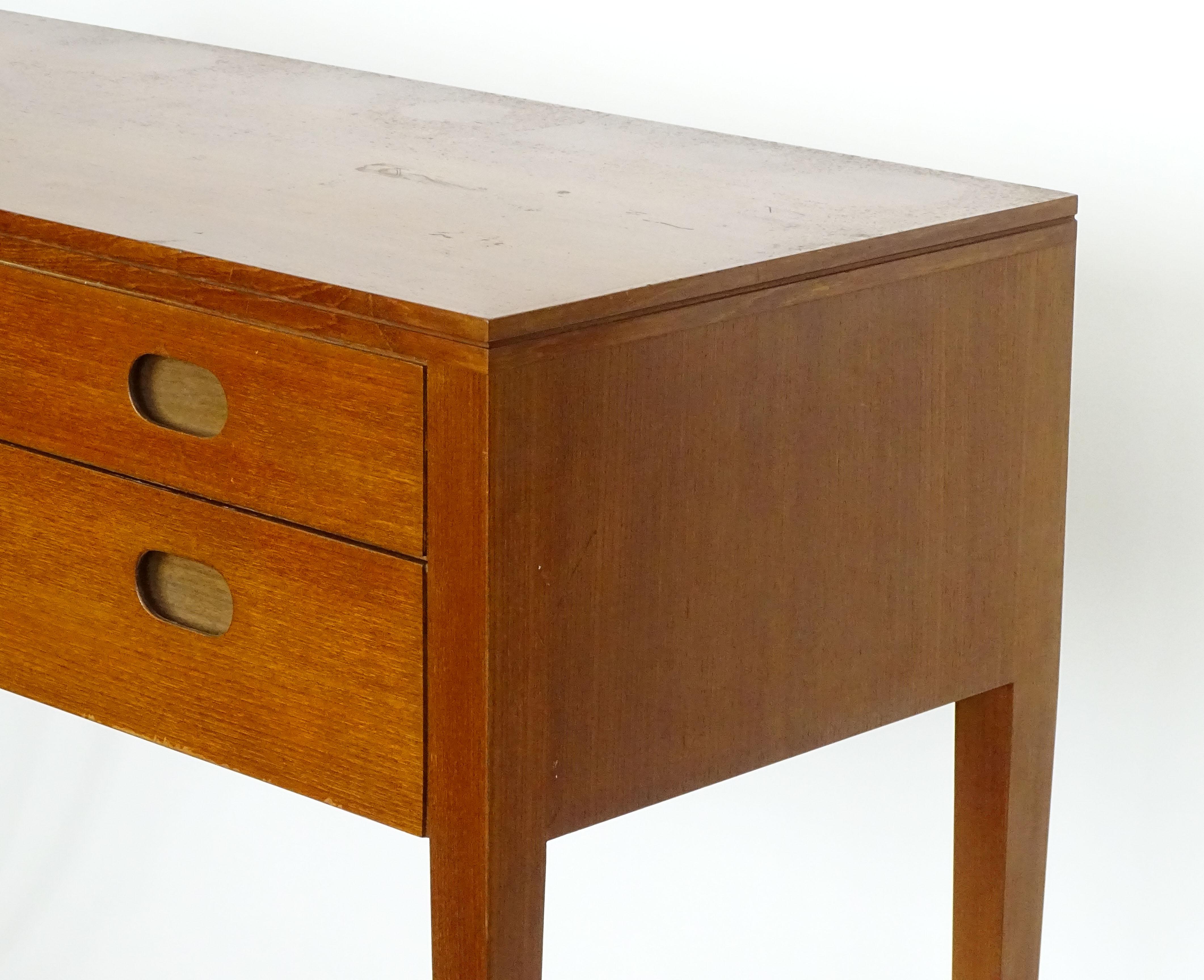 Große Konsole aus Holz von Paolo Buffa mit sechs Schubladen, Italien 1957 (Messing) im Angebot