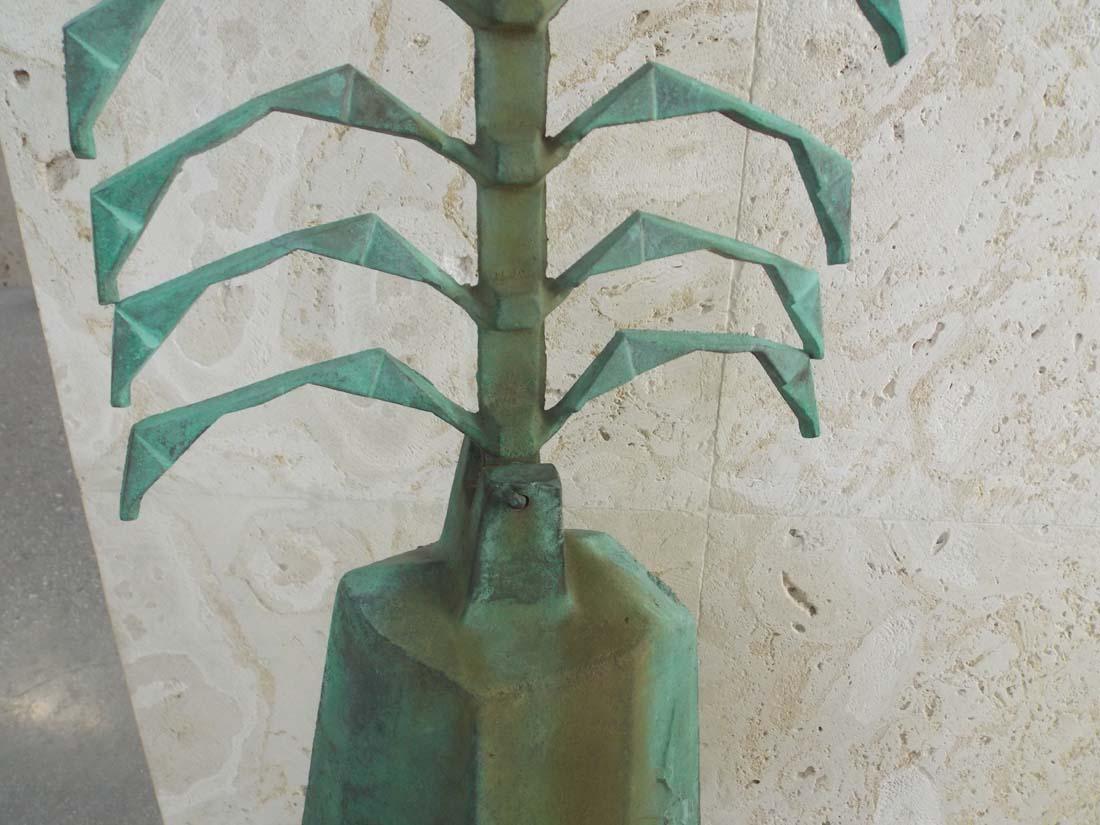 Large Paolo Soleri Ribbed Wind Chime / Bell In Good Condition In West Palm Beach, FL