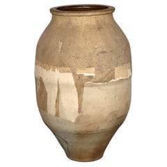 Large Paper Covered Terracotta Wabi Wabi Japanese Vessel