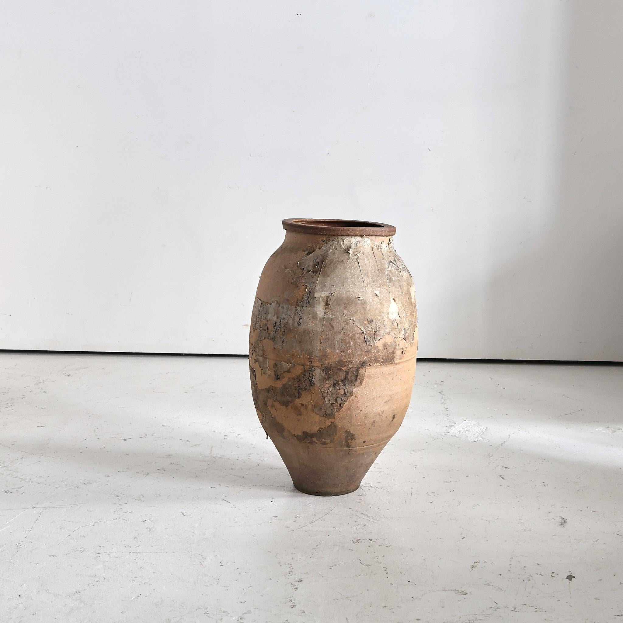 Grand papier recouvert  Vase japonais Wabi Sabi du début du 19e siècle (2) Bon état - En vente à London, GB