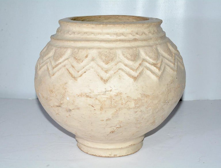 Large Paper Mache Terracotta Like Urn at 1stDibs