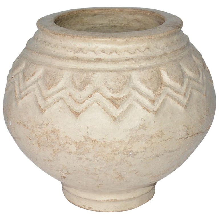 Large Paper Mache Terracotta Like Urn at 1stDibs