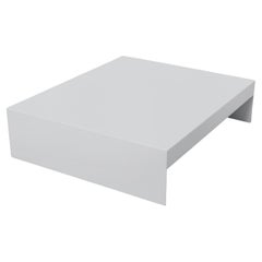 Large Paper White Single Form Coffee Table in Aluminium - Customisable