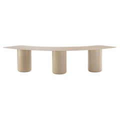 Panchina curva grande in legno di carta di Coco Flip