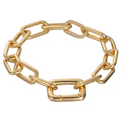 Large Paperclip Pave Bracelet
