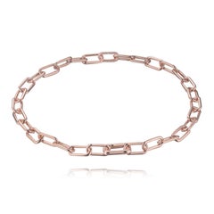 Large Paperclip Pave Necklace