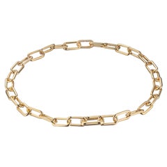 Large Paperclip Pave Necklace