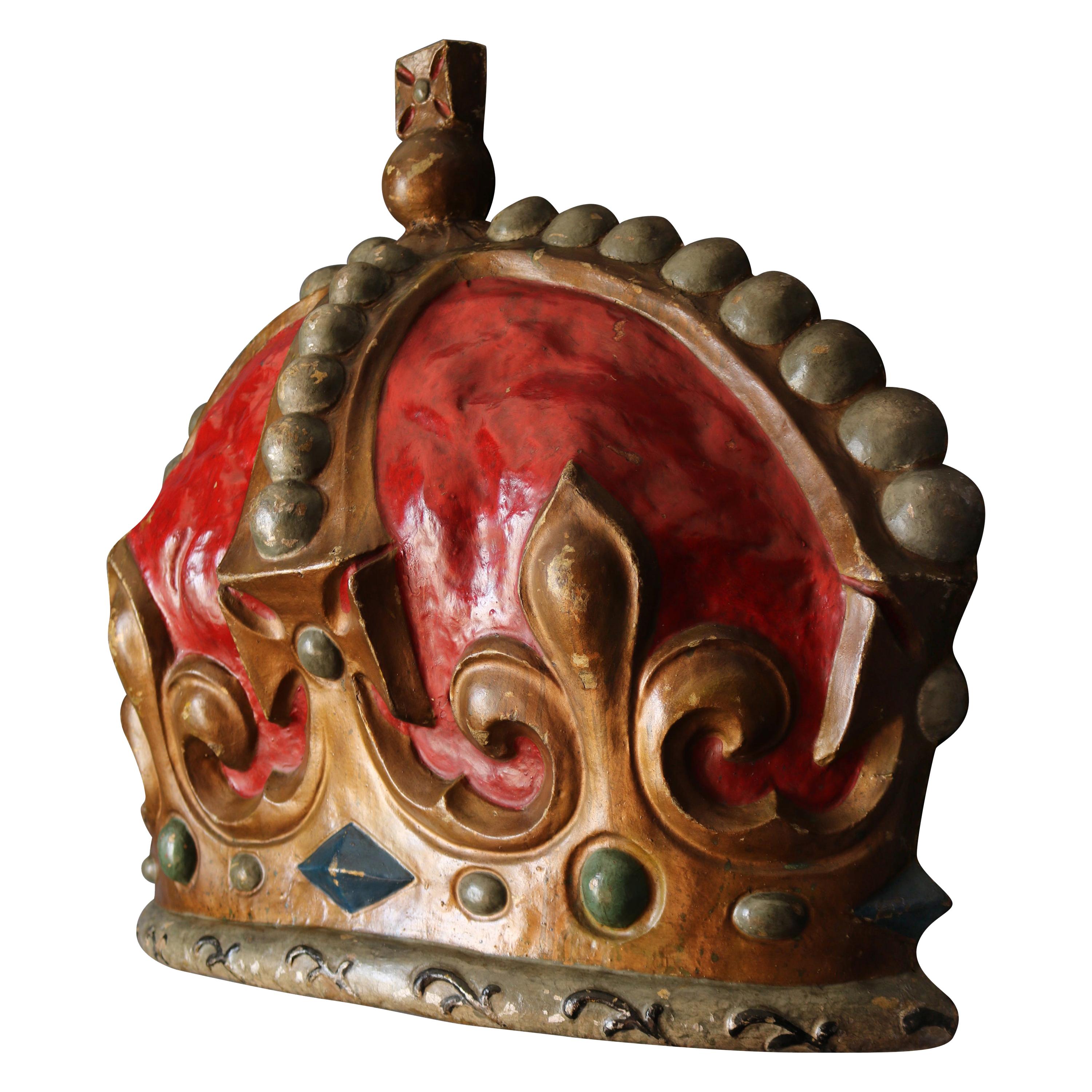 Large Papier Mâché Crown from the Coronation of King George VI and Elizabeth