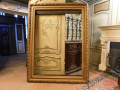 Large papier-mâché frame, for a picture or mirror, very rich, Italy