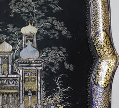 Large Papier-mâché Tray Depicting Brighton Pavilion