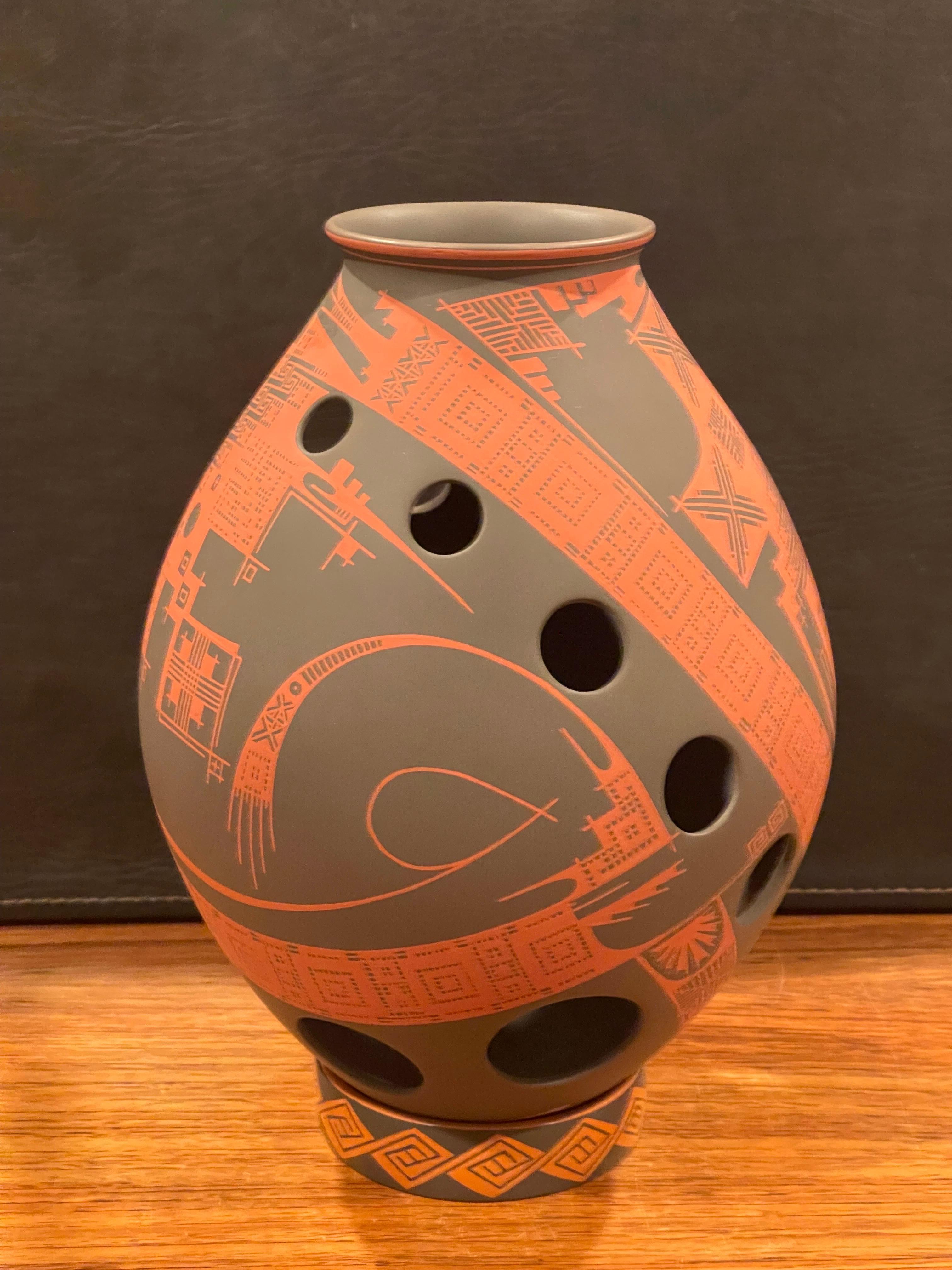Mexicain Grand pot / Olla « Paquime Pottery » de Damian E. Quezada pour Mata Ortiz en vente