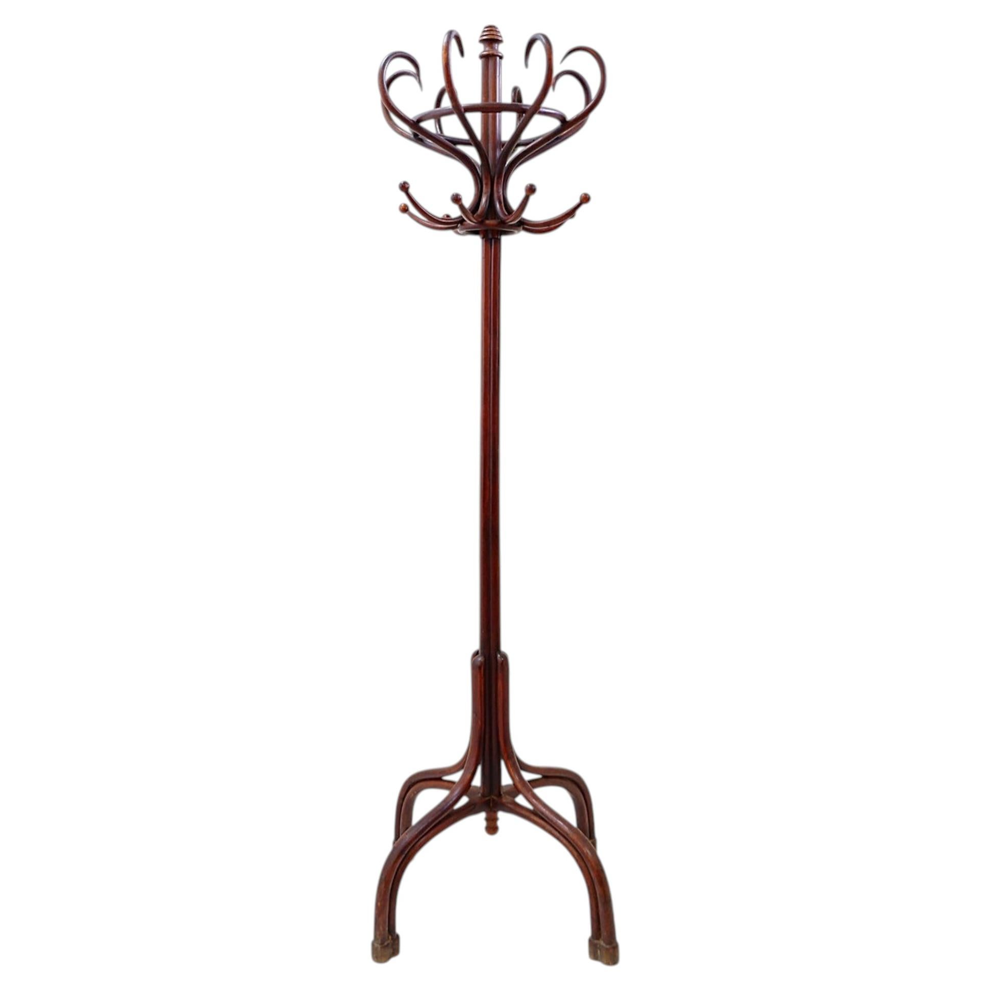 Large "Parrot" bentwood coat stand in the Thonet style – Early 20th century